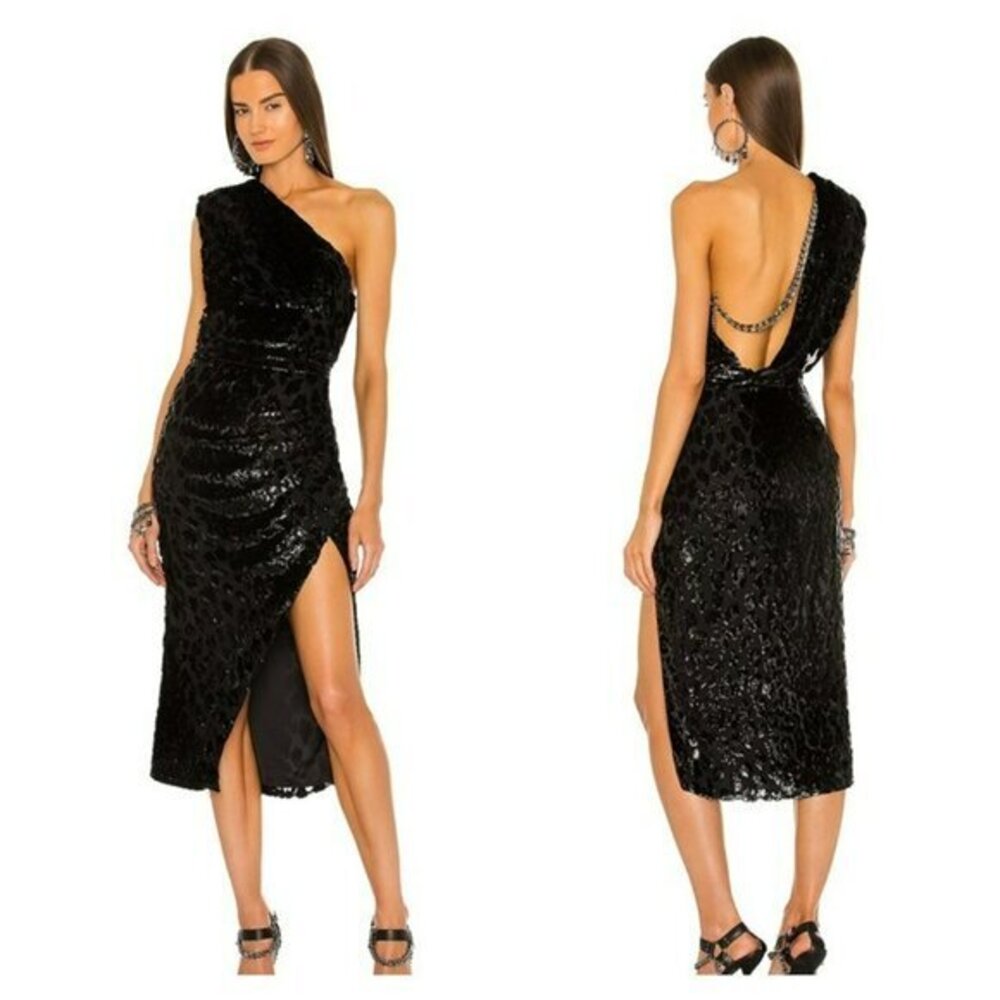 DUNDAS xREVOLVE Hendrix Midi Dress Black